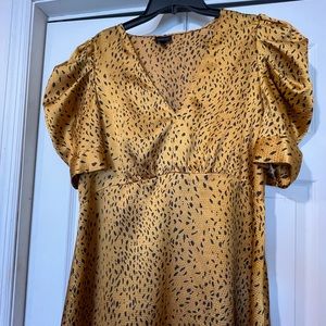 Who What Wear Gold and Black Dress Size XL